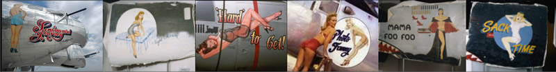 Aircraft Nose Art Pinup Girls Pictures - Air force USAAF Bomber and Fighter Airplane Noseart
